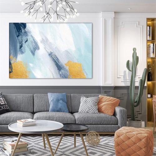 Brush Strokes Yağlı Boya Dokulu Tablo 60X90 Çerçevesiz