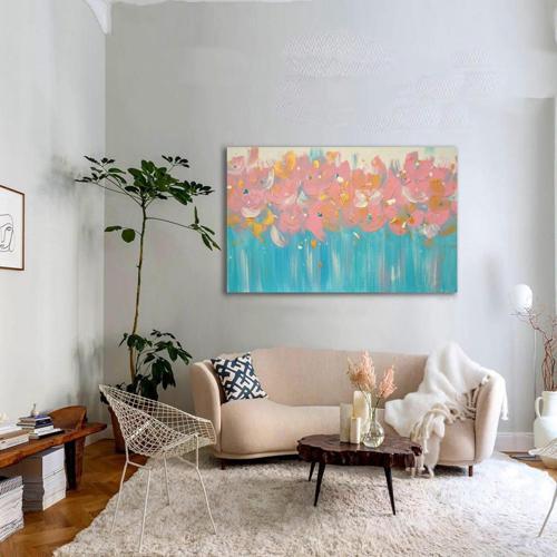 Dual Soft Yağlı Boya Dokulu Tablo 60X90 Gold Çerçeveli