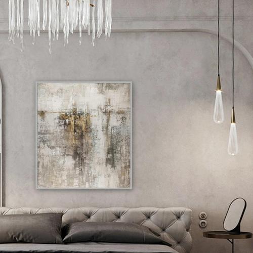 Earth Yağlı Boya Dokulu Tablo 100X150 Gold Çerçeveli