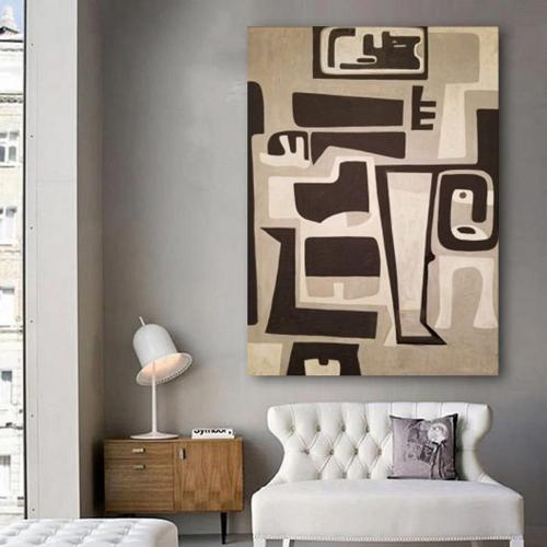 Etnica Yağlı Boya Dokulu Tablo 50X70 Çerçevesiz