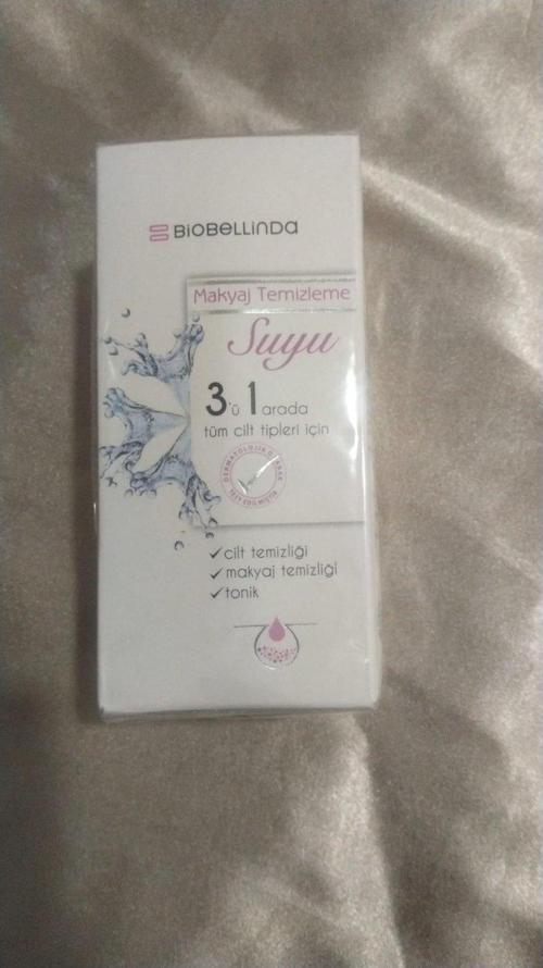 Biobellinda makyak temizleme suyu 3,ü bir arada tüm cilt tipleri için 