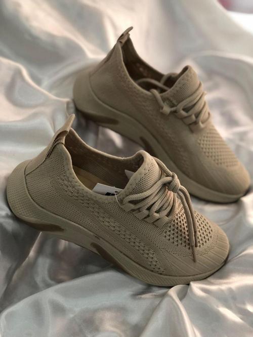 Rona Bej Triko Spor Ayakkabı Sneaker