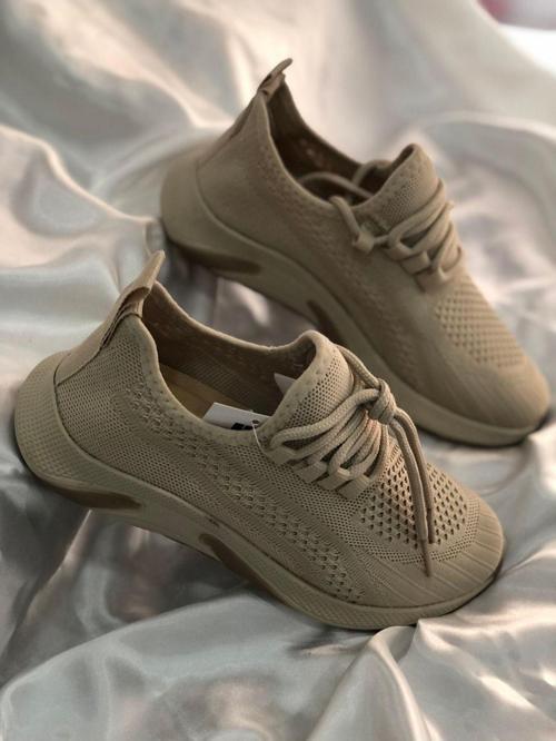 Rona Bej Triko Spor Ayakkabı Sneaker