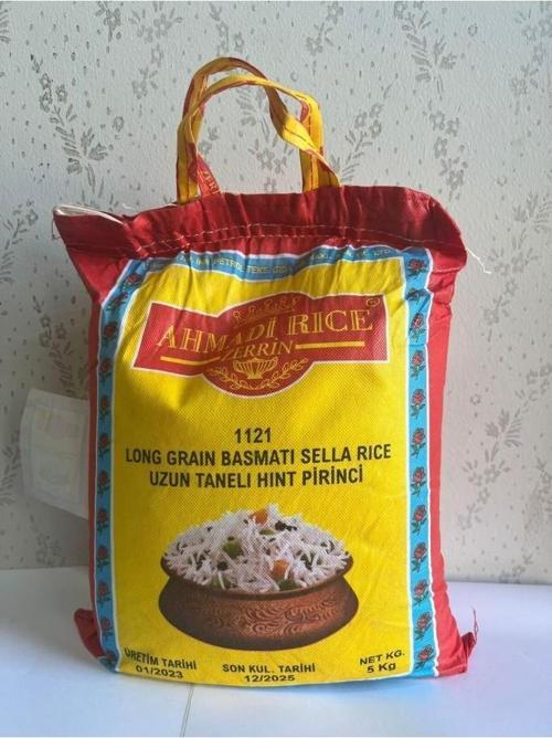 Rice 1121 uzun iri taneli basmati hint sella pirinci 5 kg