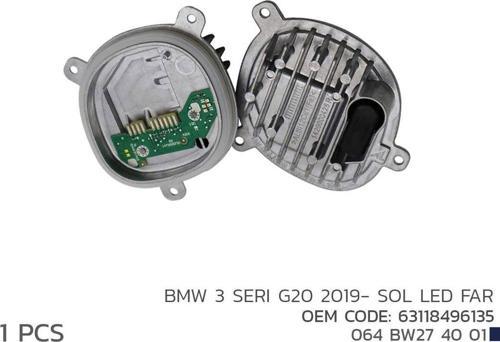 BMW 3 SERI G20 2019- SOL LED FAR MODÜL 63118496135