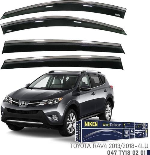 Niken Toyota Rav4 2013-2018 Kromlu Cam Rüzgarlığı 4 LÜ