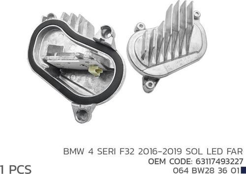 Bmw 4 Seri F32 2016-2019 Sol Led Modül 63117493227