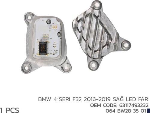 Bmw 4 Seri F32 2016-2019 Sağ Led Modül 63117493232