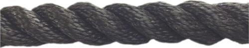 Polyester Halat 3 Kollu 12 Mm Siyah