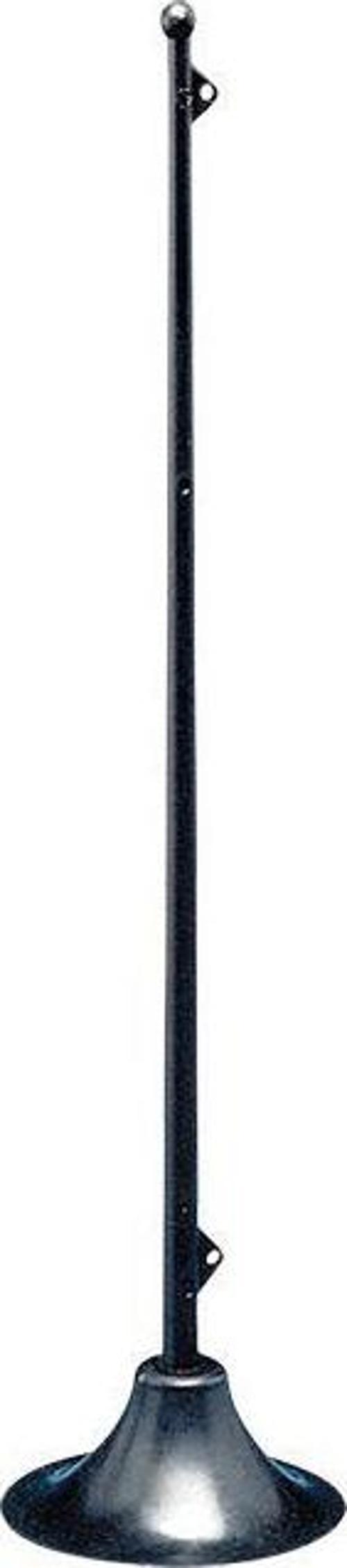 Flag Staff, Tilted, Screw-Type, L.300mm, Grey