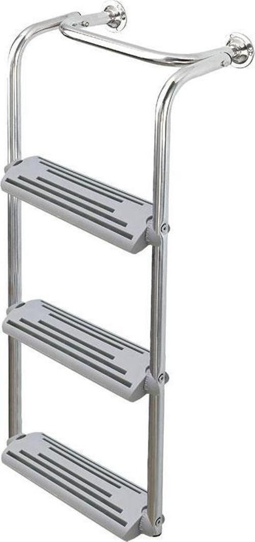 Foldable Ladder,Inox 316,3 steps 90⁰- 180⁰
