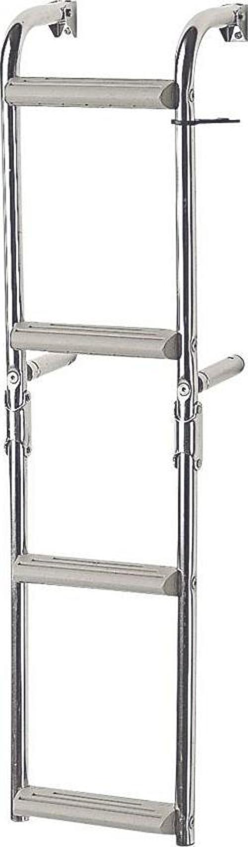 Foldable Ladder,Inox 316,for narr.transom,2+2 steps,90⁰