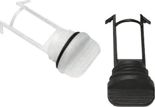 Captive Plug with O-Ring for Drain Socket, White