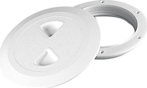 Kontrol Hatchi, Yuvarlak, Baskılı Kilitli, Beyaz, İç.Ø108mm