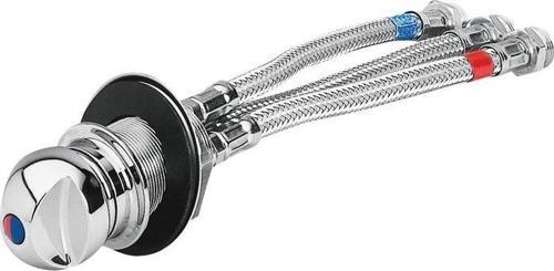 Mixer Water Tap (C/H), Chr Brass, w/3-Hose Conn.20cm