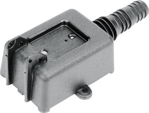 Plastic Bilge Strainer, Ø18/20/24 Hose, Rect. Black