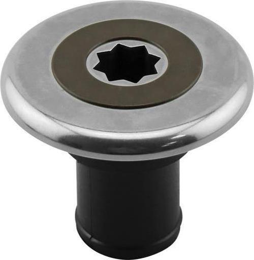 ΙΝΟΧ Dolum Ağzı Ø38mm, Kahverengi Kapaklı, Atık Su, Siyah Gövde