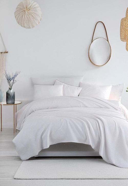Ecocel Pike Örtü Battal MegaKing 260x230cm Karde Beyaz