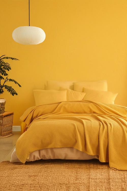 Ecocel Pike Örtü Battal MegaKing 260x230cm Karde Hardal