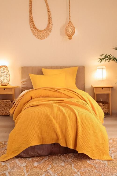 Ecocel Pike Örtü Bebek 100x120cm Karde Hardal