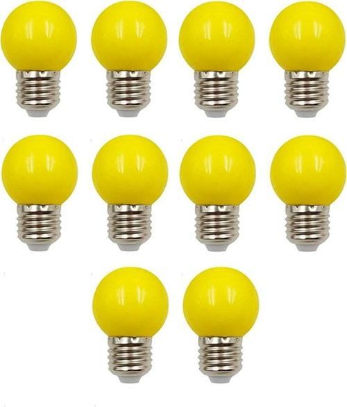 1W Gece Led Ampul Sarı Işık 10 Adet