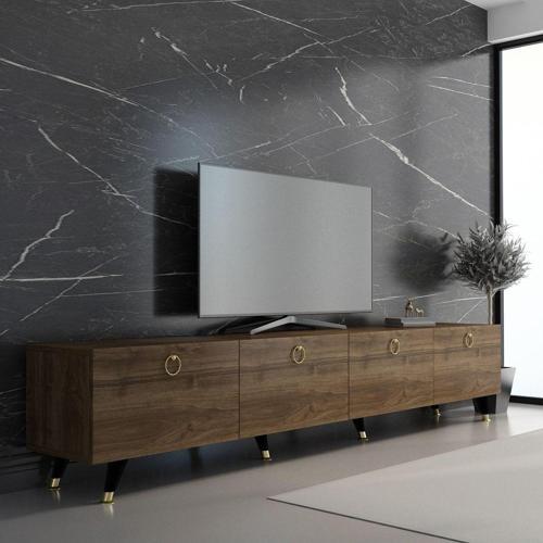 Maer Gold Tv Ünitesi 210 Cm Ceviz Renk