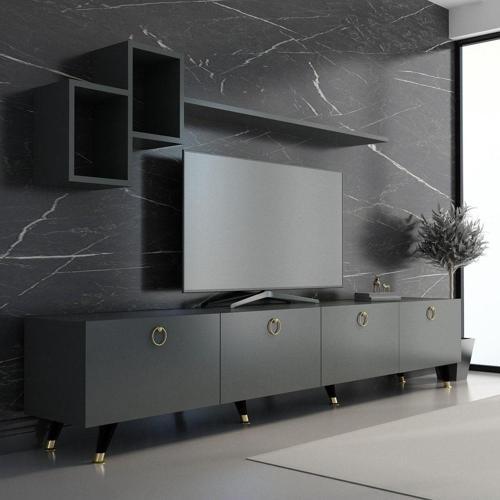 Meer Gold Tv Ünitesi 210 Cm Antrasit