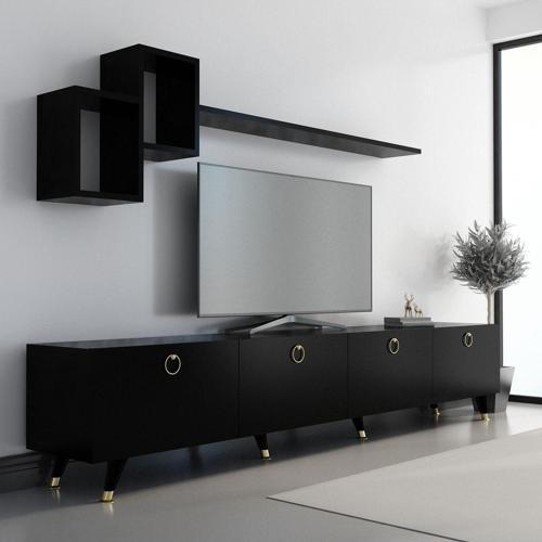 Meer Gold Tv Ünitesi 210 Cm Siyah