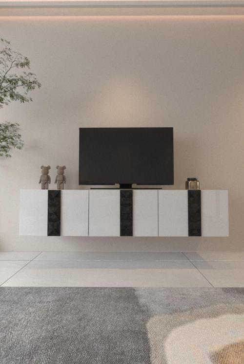 Lelas Tv Ünitesi 150 Cm Parlak Beyaz