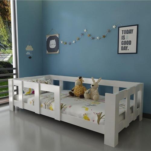 Montessori Karyola - W43- Beyaz-90X190Cm Yatak Uyumlu