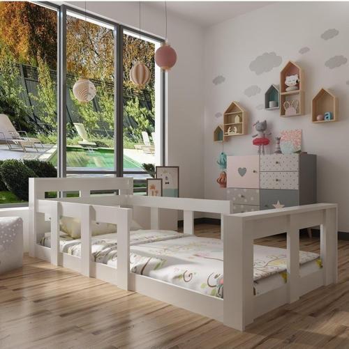 Montessori Karyola - X2003- Beyaz-90X190Cm Yatak Uyumlu