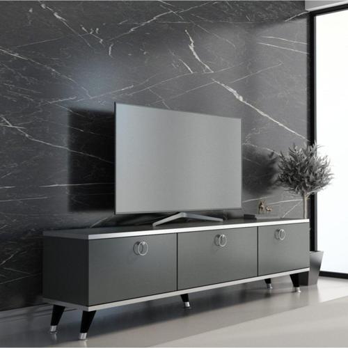 Antrasit Gümüş Elite Tv Ünitesi 180 Cm Z2001