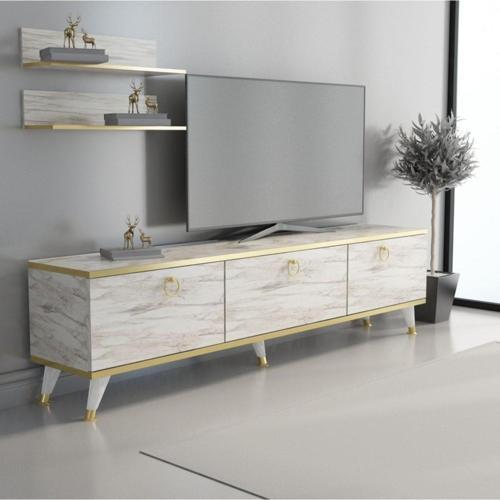 Efes Mermer - Altın Elite Gold Tv Ünitesi 180 Cm Z2003