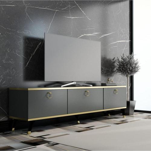 Gold Tv Ünitesi Antrasit Gold 210 Cm Genişlik Z3001