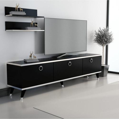 Life Tv Ünitesi Siyah Gümüş 210 Cm Genişlik Z3002