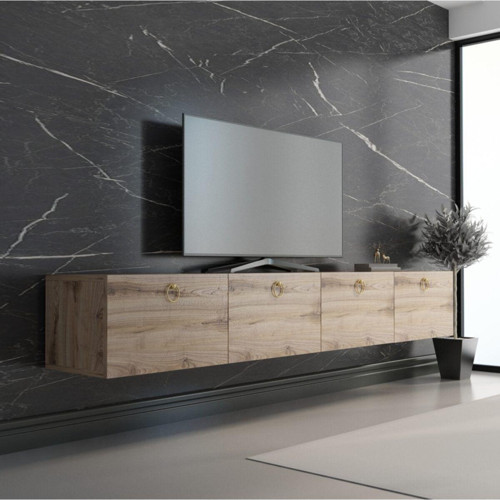 Hamper Tv Ünitesi Çırağan Gold Renk 180 Cm