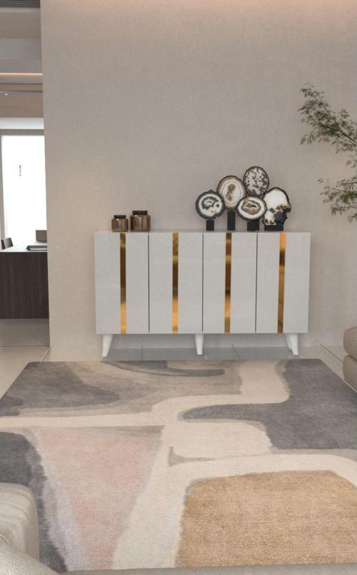 Erde Konsol 120 Cm Parlak Beyaz