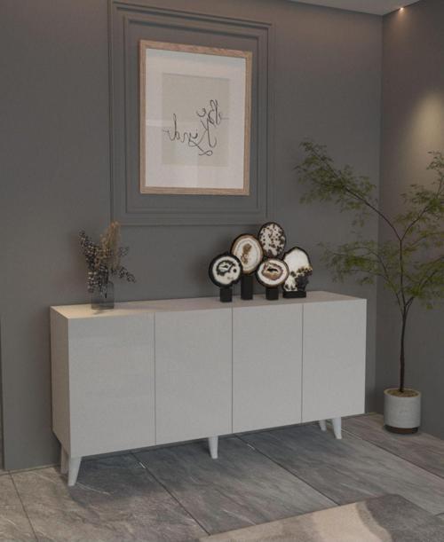 Pea Konsol 180 Cm Parlak Beyaz