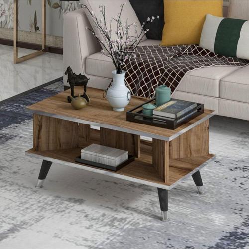 Galipol Orta Sehpa 80 Cm Çırağan - Gümüş