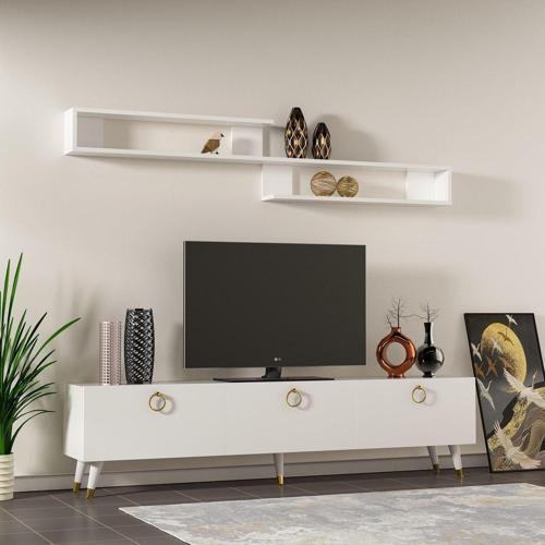 Lahey Tv Ünitesi Parlak Beyaz 150 Cm X2132