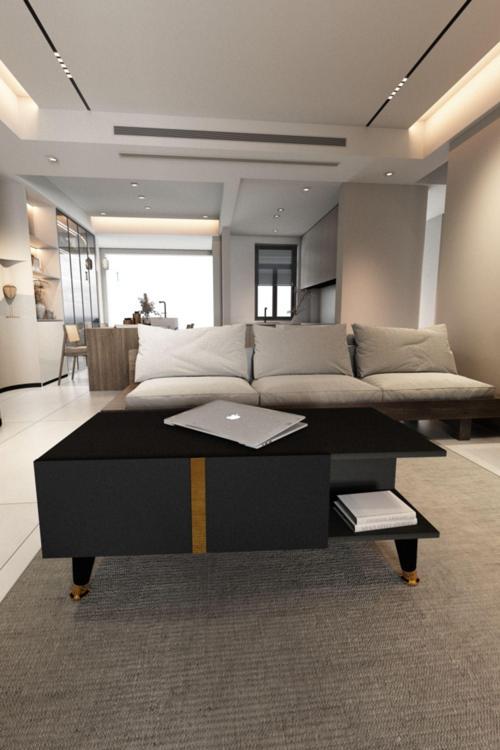 Lavande Sehpa 80 Cm Antrasit