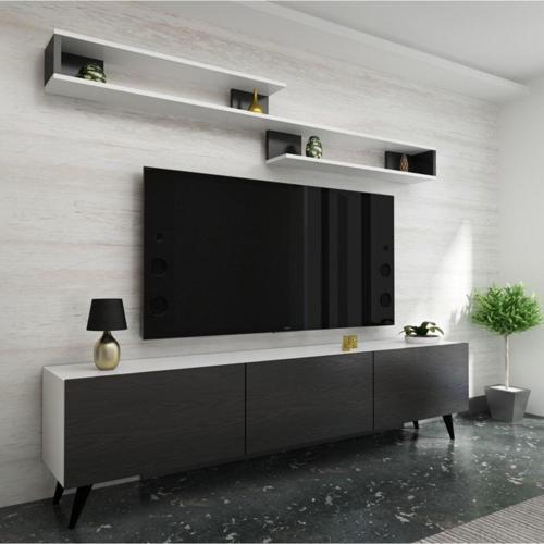 X3032 Beyaz Antrasit Tv Ünitesi 180 Cm