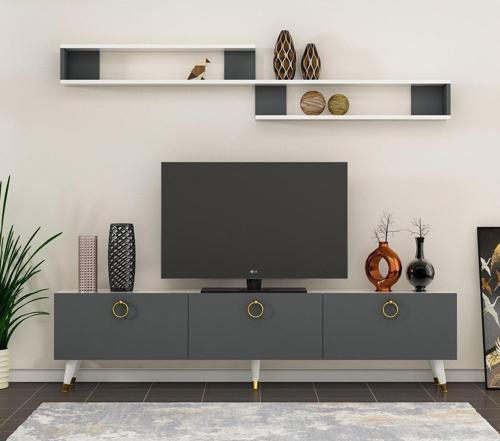 Line Tv Ünitesi Beyaz-Antrasit 180 Cm - X3132