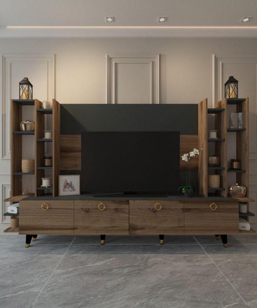 2125 Pastel Tv Ünitesi Antrasit- Çırağan