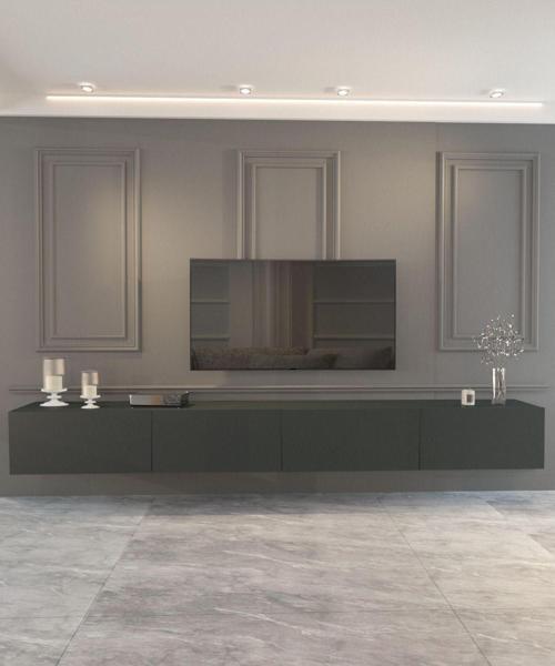 Ahel Tv Ünitesi 240 Cm Beyaz