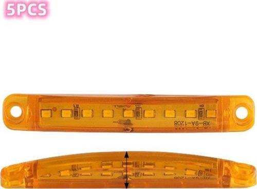 Parmak led 9 led 4W 12-24v 10cm Sarı / LAAM660