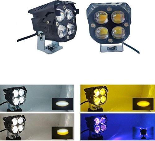 Offroad sis lambası mavi gündüz ledli çakarsız 7.8 x 7.8 x 7.1 cm set 12-60v /  LASS366