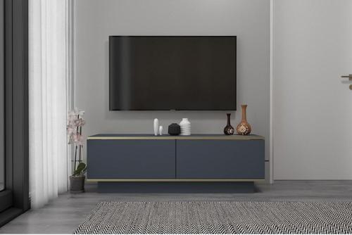 Ares 135 Cm Tv Ünitesi Antrasit-Altın