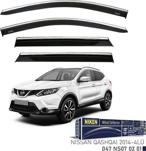Niken Nissan Uyumlu Qashqai 2014 Ve Sonrası Kromlu Cam Rüzgarlığı