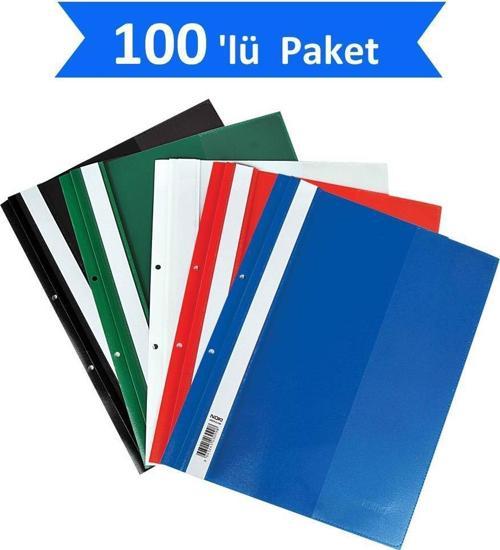 Eco Telli Dosya Plastik Mavi 100'lü Paket